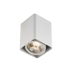 QAZQA Wandstrahler|Deckenstrahler*Design-Aufbaustrahler Weiß GU10 70mm dreh- und schwenkbar - Vox