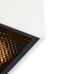 QAZQA Deckenstrahler|Aufbaustrahler*Design-Aufbaustrahler weiß GU10 50mm - Qubo Honey