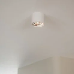 QAZQA Schlafzimmerlampen|Küchenlampen*Design-Aufbaustrahler weiß GU10 111mm - Impact