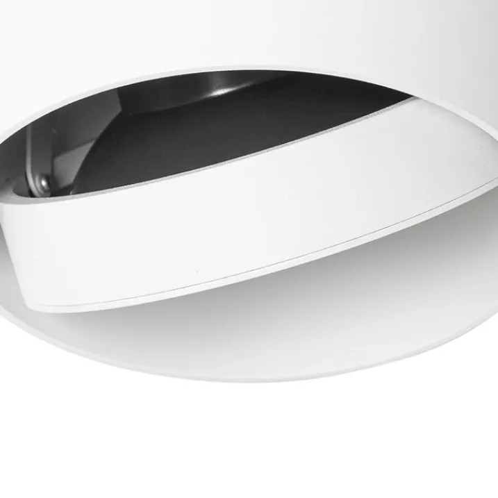 QAZQA Schlafzimmerlampen|Küchenlampen*Design-Aufbaustrahler weiß GU10 111mm - Impact