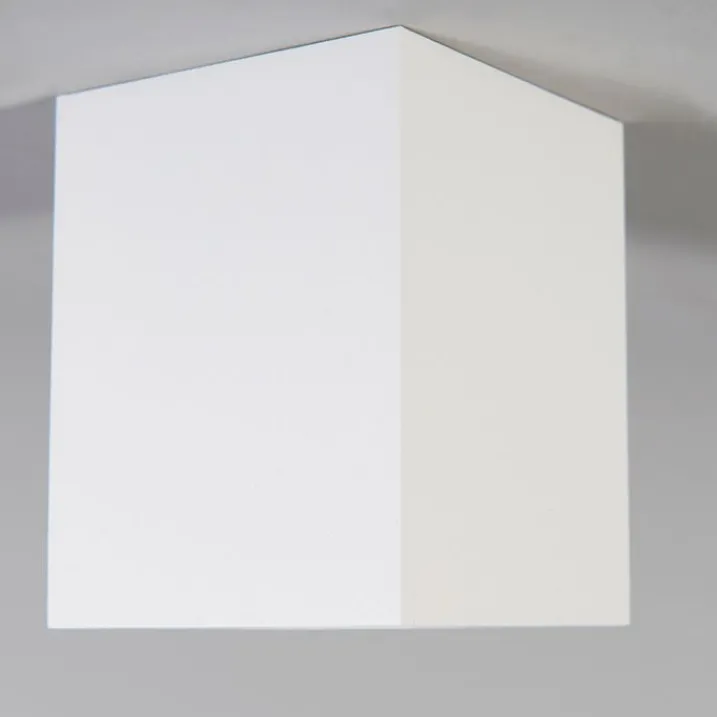 QAZQA Deckenstrahler|Aufbaustrahler*Design-Aufbaustrahler weiß GU10 50mm - Quba 2