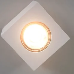 QAZQA Deckenstrahler|Aufbaustrahler*Design-Aufbaustrahler weiß GU10 50mm - Quba 2