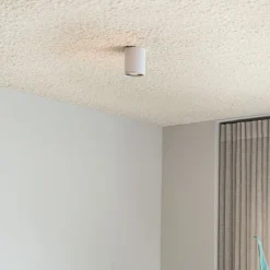 QAZQA Schlafzimmerlampen|Küchenlampen*Design-Aufbaustrahler weiß GU10 50mm - Tubo Honey