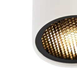 QAZQA Schlafzimmerlampen|Küchenlampen*Design-Aufbaustrahler weiß GU10 50mm - Tubo Honey