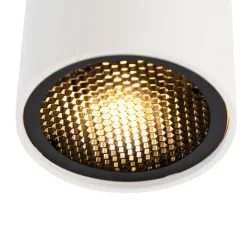 QAZQA Schlafzimmerlampen|Küchenlampen*Design-Aufbaustrahler weiß GU10 50mm - Tubo Honey