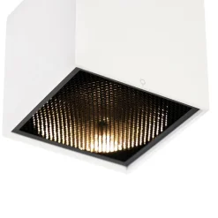 QAZQA Deckenstrahler|Aufbaustrahler*Design-Aufbaustrahler weiß GU10 111mm - Box Honey