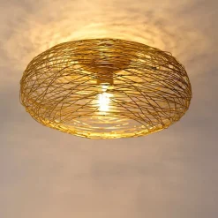 QAZQA Schlafzimmerlampen|Küchenlampen*Design-Deckenleuchte gold oval - Sarella