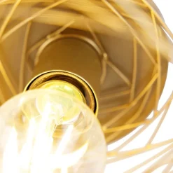 QAZQA Schlafzimmerlampen|Küchenlampen*Design-Deckenleuchte gold oval - Sarella