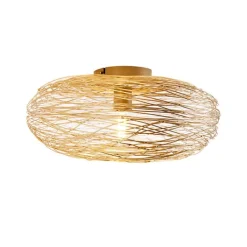 QAZQA Schlafzimmerlampen|Küchenlampen*Design-Deckenleuchte gold oval - Sarella