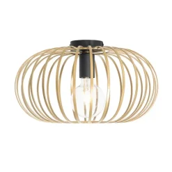 QAZQA Deckenleuchten|Wohnzimmerlampen*Design-Deckenleuchte gold 39 cm - Johanna