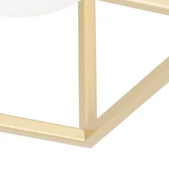 QAZQA Deckenleuchten|Wohnzimmerlampen*Design-Deckenleuchte Gold mit Weiß - Aniek