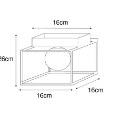 QAZQA Deckenleuchten|Wohnzimmerlampen*Design-Deckenleuchte Gold mit Weiß - Aniek