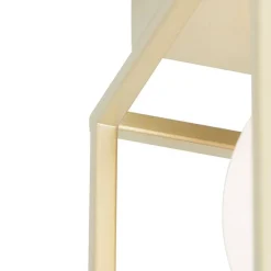 QAZQA Deckenleuchten|Wohnzimmerlampen*Design-Deckenleuchte Gold mit Weiß - Aniek