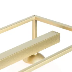 QAZQA Schlafzimmerlampen|Küchenlampen*Design-Deckenleuchte Gold mit weißen 4-Lichtern - Aniek