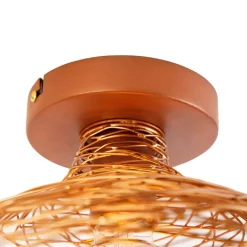 QAZQA Deckenleuchten|Wohnzimmerlampen*Design-Deckenleuchte Kupfer - Sarella