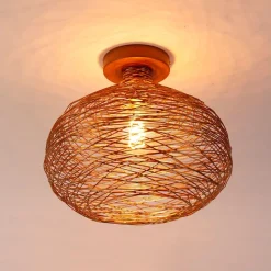 QAZQA Deckenleuchten|Wohnzimmerlampen*Design-Deckenleuchte Kupfer - Sarella