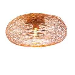 QAZQA Schlafzimmerlampen|Küchenlampen*Design-Deckenleuchte Kupfer oval - Sarella