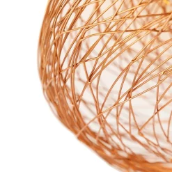 QAZQA Schlafzimmerlampen|Küchenlampen*Design-Deckenleuchte Kupfer oval - Sarella