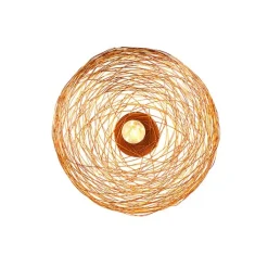 QAZQA Schlafzimmerlampen|Küchenlampen*Design-Deckenleuchte Kupfer oval - Sarella