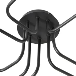 QAZQA Schlafzimmerlampen|Küchenlampen*Design-Deckenleuchte schwarz 8-flammig - Facile