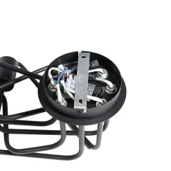 QAZQA Schlafzimmerlampen|Küchenlampen*Design-Deckenleuchte schwarz 8-flammig - Facile