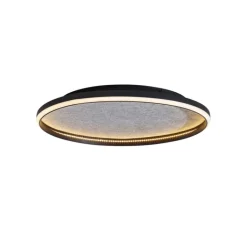 QAZQA Schlafzimmerlampen|Küchenlampen*Design-Deckenleuchte Schwarz mit Filz inkl. LED 3-Stufen-Dimmbar - Xavi Felt