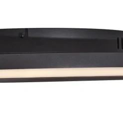 QAZQA Schlafzimmerlampen|Küchenlampen*Design-Deckenleuchte Schwarz mit Filz inkl. LED 3-Stufen-Dimmbar - Xavi Felt