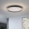 QAZQA Schlafzimmerlampen|Küchenlampen*Design-Deckenleuchte Schwarz mit Weiß inkl. LED 3-Stufen-Dimmbar - Xavi