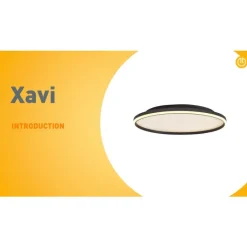 QAZQA Schlafzimmerlampen|Küchenlampen*Design-Deckenleuchte Schwarz mit Weiß inkl. LED 3-Stufen-Dimmbar - Xavi