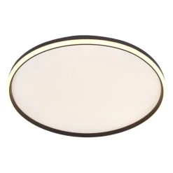 QAZQA Schlafzimmerlampen|Küchenlampen*Design-Deckenleuchte Schwarz mit Weiß inkl. LED 3-Stufen-Dimmbar - Xavi