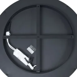 QAZQA Led-Deckenleuchten|Deckenleuchten*Design-Deckenleuchte schwarz mit Gold 60cm inkl. LED 3-Stufen-Schalter - Ingo