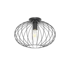 QAZQA Deckenleuchten|Wohnzimmerlampen*Design-Deckenleuchte schwarz - Margarita