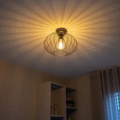 QAZQA Deckenleuchten|Wohnzimmerlampen*Design-Deckenleuchte schwarz - Margarita