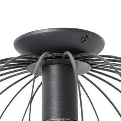 QAZQA Deckenleuchten|Wohnzimmerlampen*Design-Deckenleuchte schwarz - Margarita