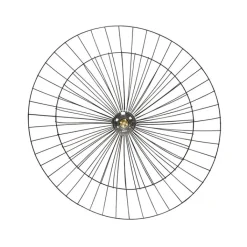 QAZQA Schlafzimmerlampen|Küchenlampen*Design-Deckenleuchte schwarz mit doppeltem Schirm 66cm - Pua