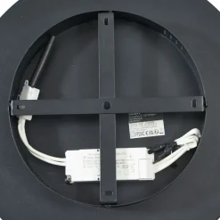 QAZQA Led-Deckenleuchten|Deckenleuchten*Design-Deckenleuchte schwarz mit Gold 40cm inkl. LED 3-Stufen-Schalter - Ingo