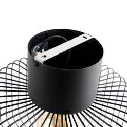 QAZQA Deckenleuchten|Wohnzimmerlampen*Design-Deckenleuchte schwarz Draht 31,5 cm - Baya