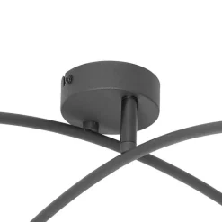 QAZQA Deckenstrahler|Aufbaustrahler*Design-Deckenleuchte Schwarz mit Gold 4-flammig - Noud