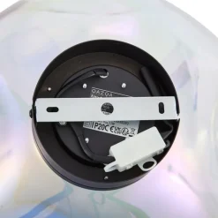 QAZQA Deckenleuchten|Wohnzimmerlampen*Design-Deckenleuchte schwarz mit Regenbogen-Glas - Gemma