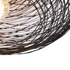 QAZQA Deckenleuchten|Wohnzimmerlampen*Design-Deckenleuchte schwarz oval - Sarella