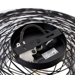 QAZQA Deckenleuchten|Wohnzimmerlampen*Design-Deckenleuchte schwarz oval - Sarella