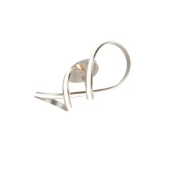 QAZQA Led-Deckenleuchten|Deckenleuchten*Design-Deckenleuchte Stahl dimmbar inkl. LED - Viola Due