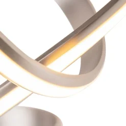 QAZQA Led-Deckenleuchten|Deckenleuchten*Design-Deckenleuchte Stahl dimmbar inkl. LED - Viola Due