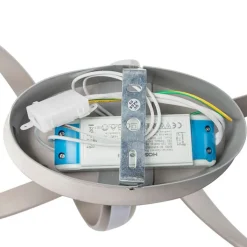 QAZQA Led-Deckenleuchten|Deckenleuchten*Design-Deckenleuchte Stahl dimmbar inkl. LED - Viola Due