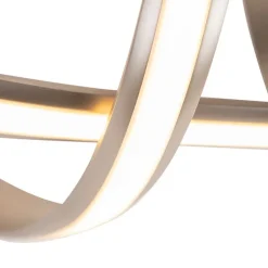 QAZQA Led-Deckenleuchten|Deckenleuchten*Design-Deckenleuchte Stahl dimmbar inkl. LED - Viola Due