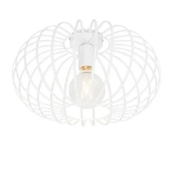 QAZQA Deckenleuchten|Wohnzimmerlampen*Design-Deckenleuchte weiß 39 cm - Johanna