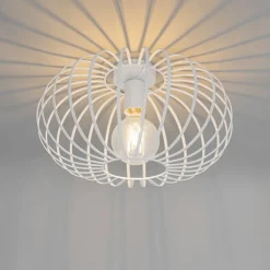 QAZQA Deckenleuchten|Wohnzimmerlampen*Design-Deckenleuchte weiß 39 cm - Johanna