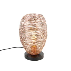 QAZQA Tischlampen|Wohnzimmerlampen*Designer-Tischlampe Kupfer 30 cm - Sarella