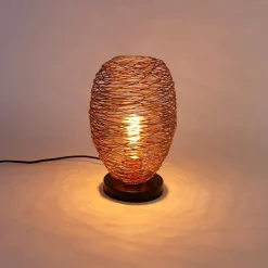 QAZQA Tischlampen|Wohnzimmerlampen*Designer-Tischlampe Kupfer 30 cm - Sarella