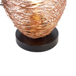 QAZQA Tischlampen|Wohnzimmerlampen*Designer-Tischlampe Kupfer 30 cm - Sarella